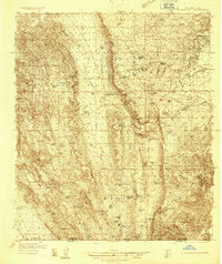 El Paso Gap 1936 topographic map thumbnail