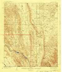 El Paso Gap 1940 topographic map thumbnail