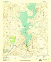 Elephant Butte 1958 topographic map thumbnail