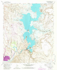 Elephant Butte 1958 topographic map thumbnail