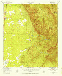 Escondido Canyon 1950 topographic map thumbnail