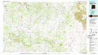 Fence Lake 1981 topographic map thumbnail