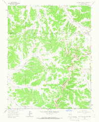 Five Lakes Canyon NE 1963 topographic map thumbnail