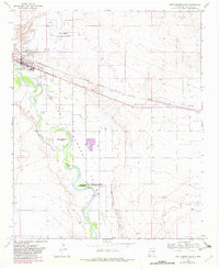 Fort Sumner East 1968 topographic map preview