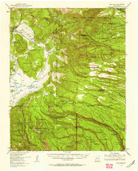 Frijoles 1953 topographic map thumbnail