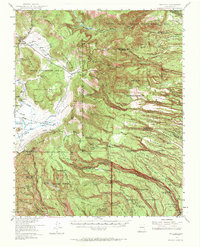 Frijoles 1953 topographic map thumbnail