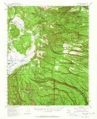 Frijoles 1953 topographic map thumbnail