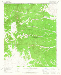 Gallinas Peak 1964 topographic map thumbnail