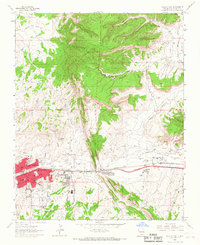 Gallup East 1963 topographic map thumbnail