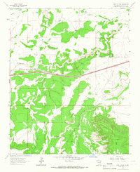 Gate Canyon 1964 topographic map thumbnail
