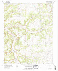 Gonzales Mesa 1963 topographic map thumbnail
