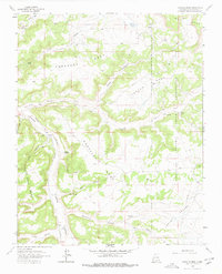 Gonzales Mesa 1963 topographic map thumbnail