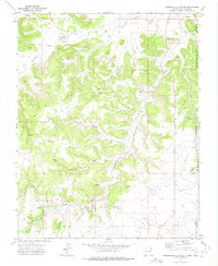 Greendailey Canyon 1972 topographic map thumbnail