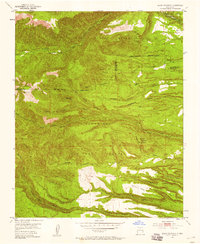 Guaje Mountain 1952 topographic map thumbnail