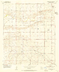 Hackberry Ranch 1955 topographic map thumbnail