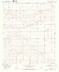Hackberry Ranch 1959 topographic map thumbnail
