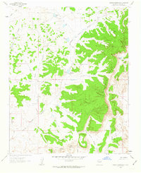 Headcut Reservoir 1961 topographic map preview