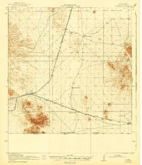 Hermanas 1943 topographic map thumbnail