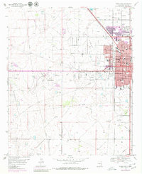 Hobbs West 1969 topographic map thumbnail