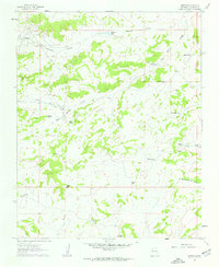 Hospah 1961 topographic map thumbnail