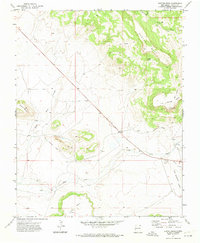 Hunter Mesa 1971 topographic map thumbnail