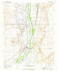 Isleta 1952 topographic map thumbnail