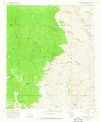 Jaralosa Mountain 1965 topographic map thumbnail