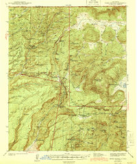 Jemez Springs 1944 topographic map thumbnail