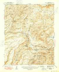 Jemez Springs 1944 topographic map thumbnail