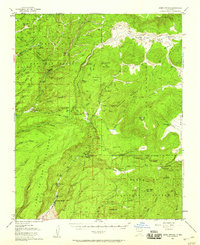 Jemez Springs 1952 topographic map thumbnail