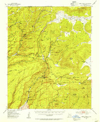 Jemez Springs 1952 topographic map thumbnail