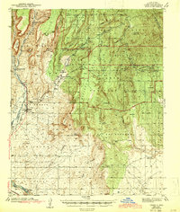 Jemez 1943 topographic map thumbnail