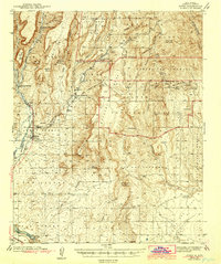 Jemez 1943 topographic map thumbnail