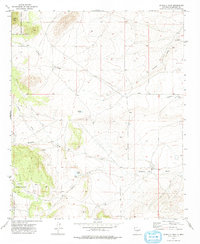 Jicarilla Peak 1973 topographic map thumbnail
