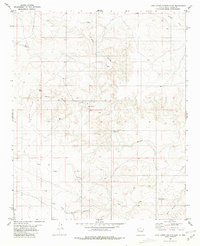 Juan Largo Canyon East 1981 topographic map thumbnail