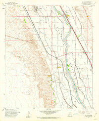 La Mesa 1955 topographic map thumbnail