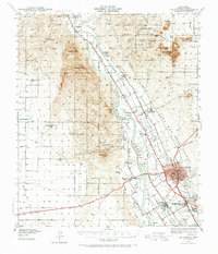 Las Cruces 1941 topographic map thumbnail