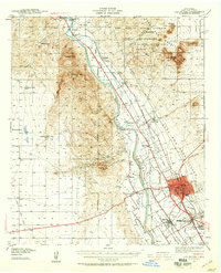 Las Cruces 1941 topographic map thumbnail