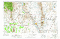 Las Cruces 1955 topographic map thumbnail