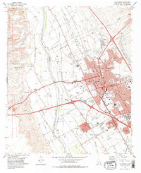 Las Cruces 1978 topographic map thumbnail