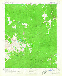 Latir Peak 1963 topographic map thumbnail