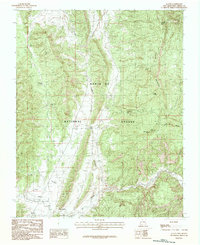 Llaves 1983 topographic map thumbnail