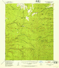 Lookout Mountain 1949 topographic map thumbnail