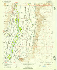 Los Lunas 1952 topographic map thumbnail