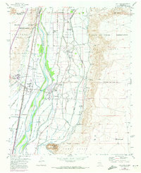 Los Lunas 1952 topographic map thumbnail