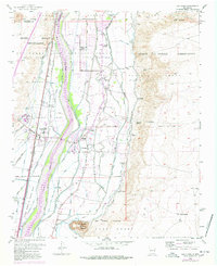 Los Lunas 1952 topographic map thumbnail