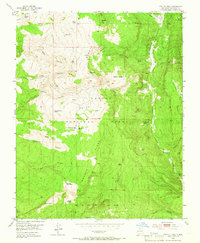 Magote Peak 1953 topographic map thumbnail