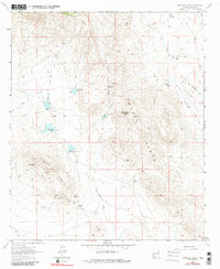 Massacre Peak 1964 topographic map thumbnail