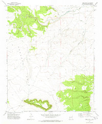 Mesa Pino 1972 topographic map thumbnail