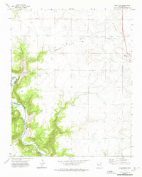 Mills West 1972 topographic map thumbnail